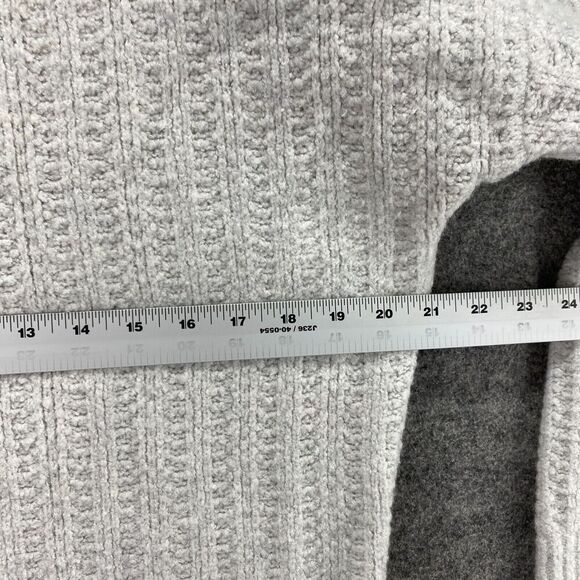 Gap Sweater Pullover Women S Small Gray Wool Cotton Crew Neck Long Sleeve Solid - Picture 7 of 9